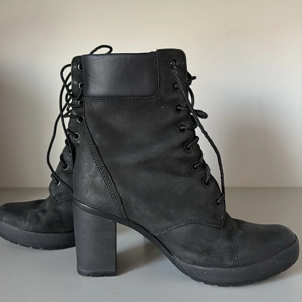 Timberland Camdale Women's Bootie Leather BLACK A1SEF Size 8 - Picture 6 of 12